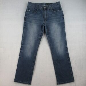 TK Axel Slim Straight Jeans Blue Dark Wash Men 34x32 AX41005-57S Addison
